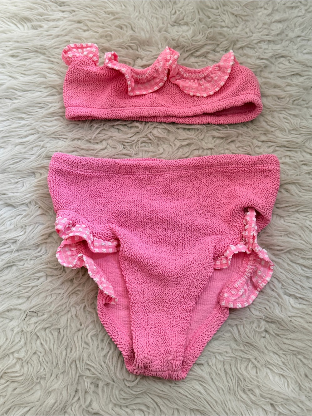 Hunza G Peggy Bikini - Milkshake Gingham